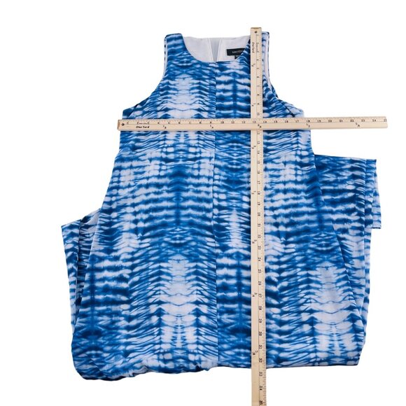 Karen Kane Womens Blue Tie-Dye Maxi Dress size Large Knit Soft Stretch Sleeveles - Picture 5 of 6
